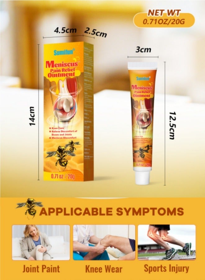 Sumifun Bee Venom Pain Relief Gel for Joint & Muscle , Fast-Acting Herbal Cream for Neck, Knee, Shoulder, Back & Leg Pain , Soothes Arthritis, Sciatica, Stiffness & Inflammation , Cooling Formula for Instant Comfort  - Image 2