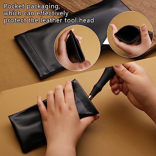 DIUDUS Pro Detail Rougher, Leather Roughing Tool Roughing Leather Craft Surface Tool, Leather Polish File Tool with Ergonomic Handle Leather Working Leathercraft Tools for Edge Polishing(5mm) - Image 4