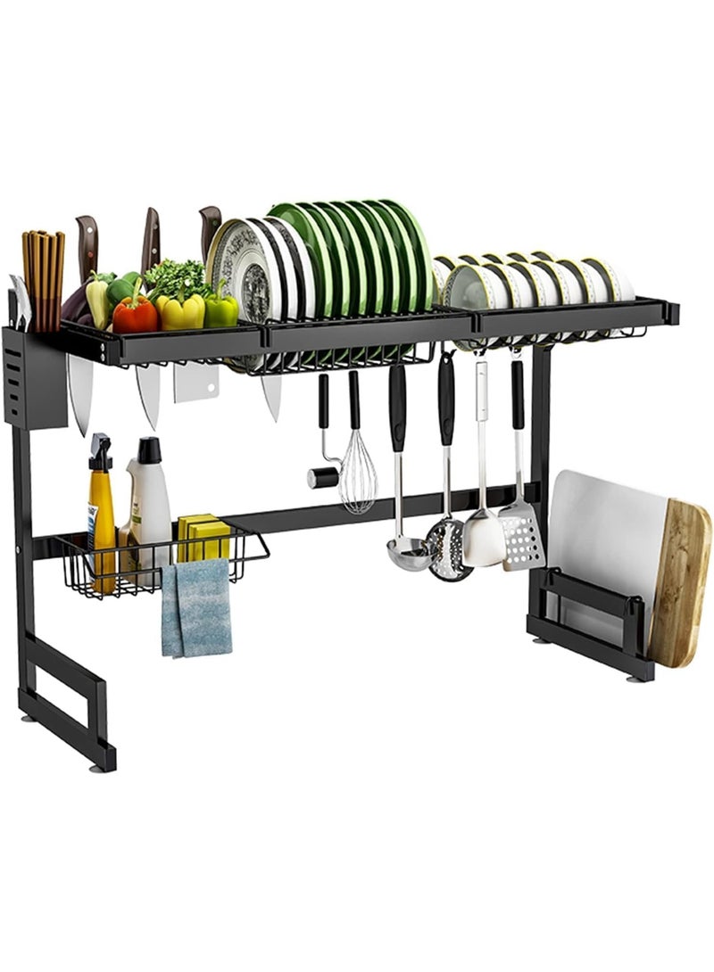 BLOOMING TIME 2-Tier Dish Drying Rack for Compact Kitchen Storage - Image 3