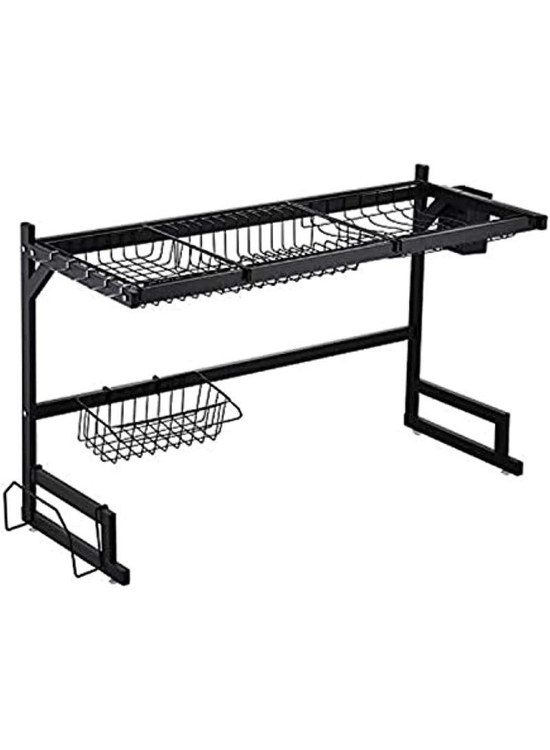 BLOOMING TIME 2-Tier Dish Drying Rack for Compact Kitchen Storage - Image 1