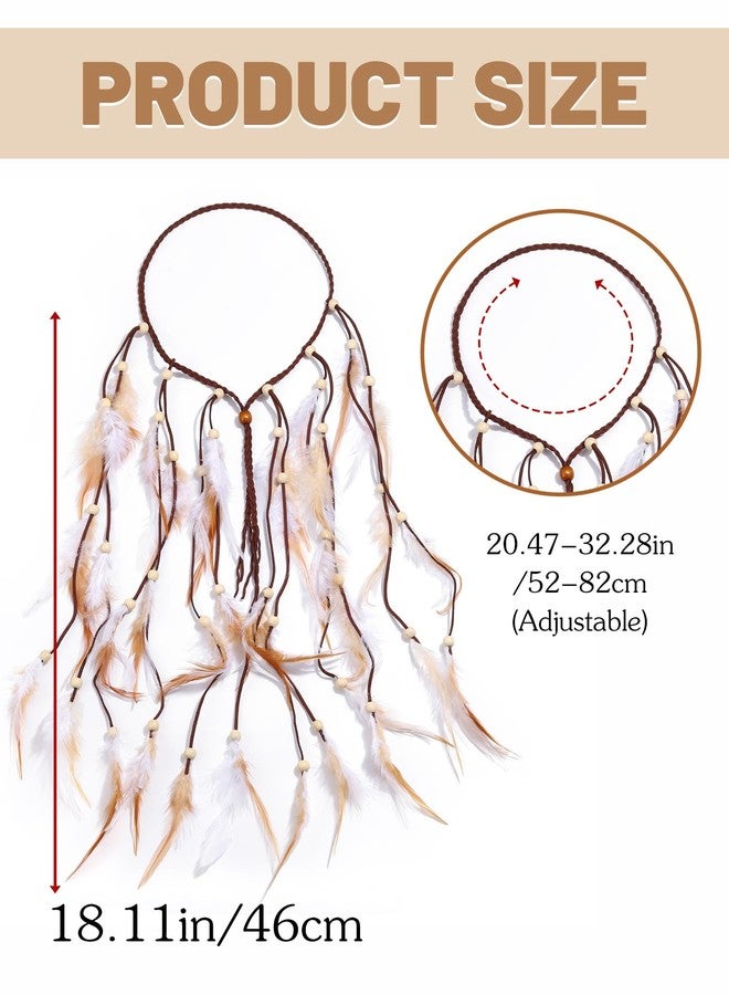 كامبسيس طوق رأس من الريش بتصميم بوهيمي مستوحى من أزياء الغجر والهنود، إكسسوار شعر للنساء - Image 2