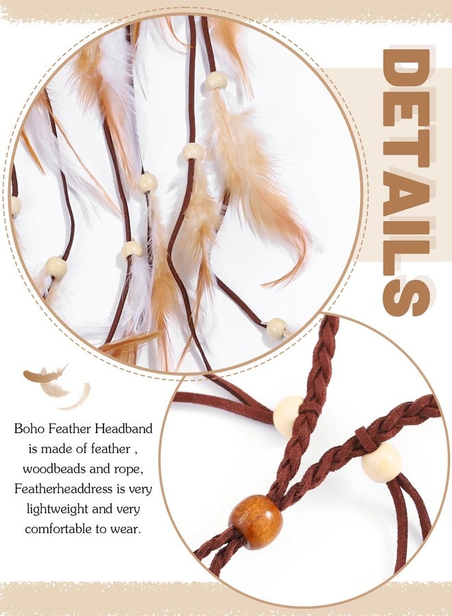 كامبسيس طوق رأس من الريش بتصميم بوهيمي مستوحى من أزياء الغجر والهنود، إكسسوار شعر للنساء - Image 5