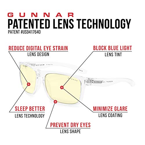 GUNNAR غونار - نظارات الألعاب والحاسوب الفاخرة - تحجب 65% من الضوء الأزرق - إنترسيت - Image 3