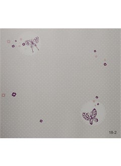 Süper Dekor Super Decor Halley Kids 18-2 Butterfly and Flower Patterned Wallpaper 