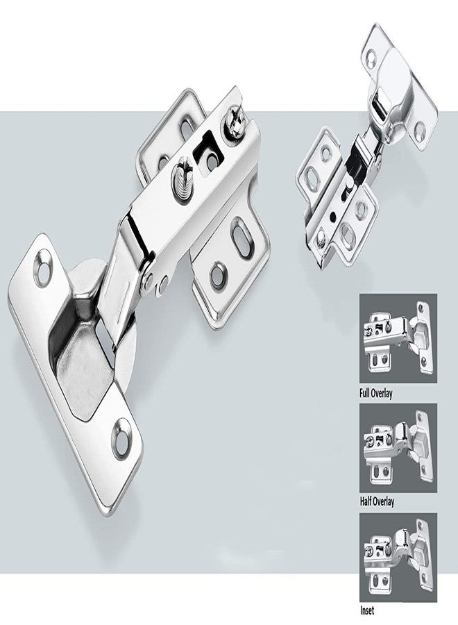 Redwud Steel Auto Concealed Hinges, 0 Degree- Full Overlay [2 Pair] Pack of 1 - Image 3