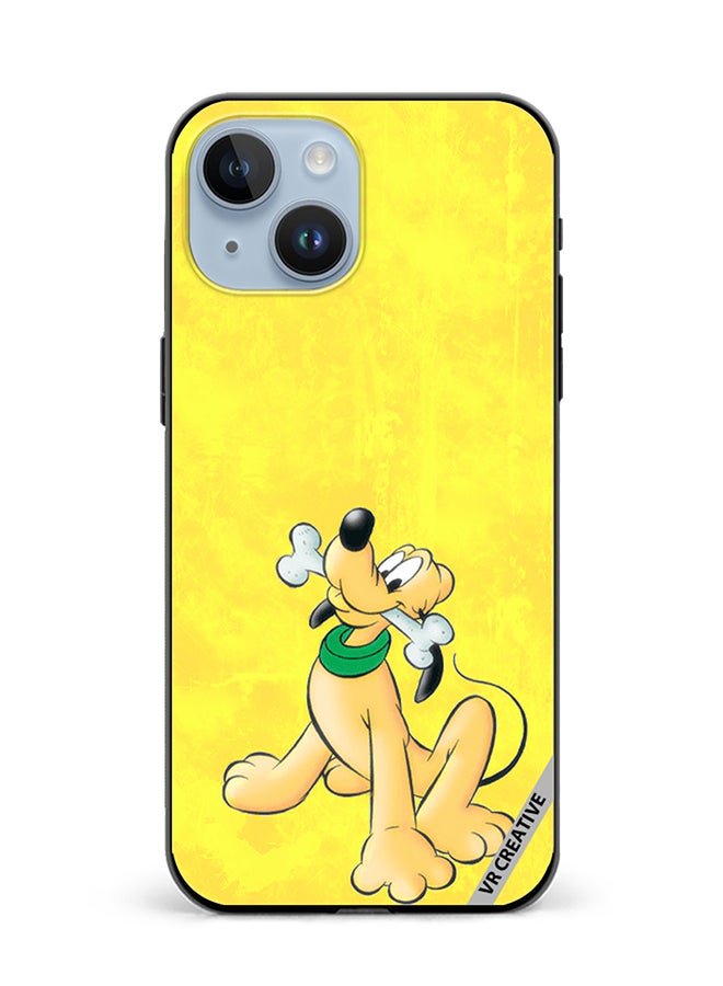 VR CREATIVE Protective Case Cover For Apple iPhone 15 Pluto Holding Bone Design Multicolour - Image 1