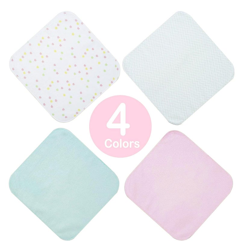 softan Baby Washcloths, 24Pack Baby Wash Cloths Extra Soft & Ultra Absorbent, Baby Towels and Washcloths Face Towel Unisex for Boys Girls Face & Body, Washclothes Gentle on Sensitive Skin, 9x9 Unicorn - Image 5