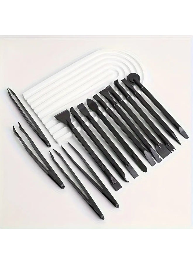 4-in-1 Anti-Static Pry Tool Kit – Dual-Headed Plastic Spudgers for Electronics Repair & Cable Management – Non-Conductive, Non-Scratch Opening Tool - Image 1