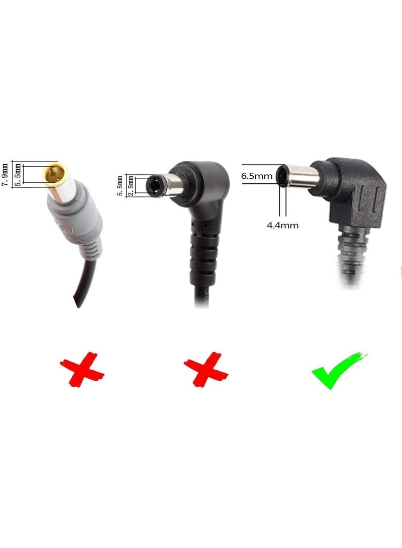 Terabyte New 19.5V 4.7A 90W Laptop Charger for SONY Notebook Computer PC Power Cord Supply Lead AC Adapter VAIO PCG VPC VGP PCGA SVE SVF Series Connector : 6.5 X 4.4mm,-SONY-90W, - Image 2