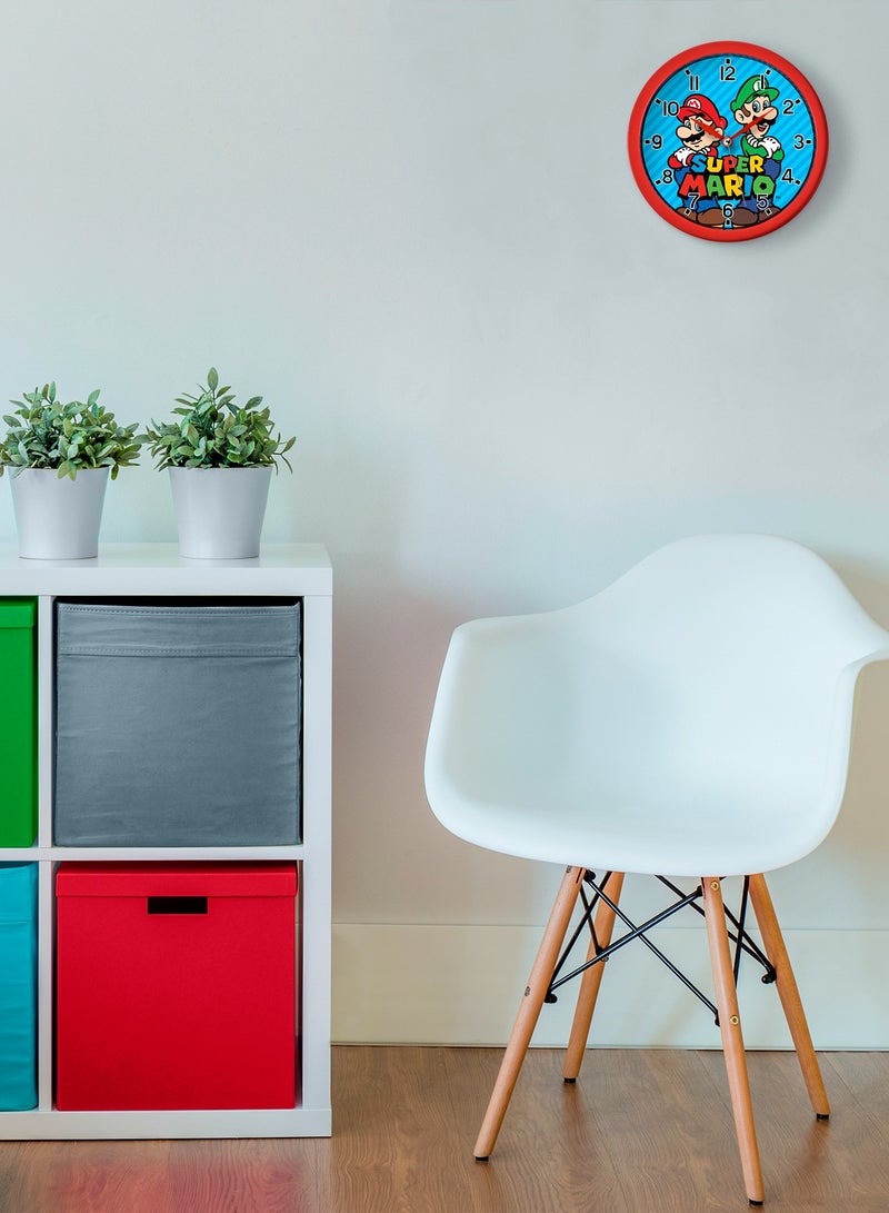 سوبر ماريو ساعة حائط سوبر ماريو براذرز حمراء وزرقاء من نينتندو - Image 3