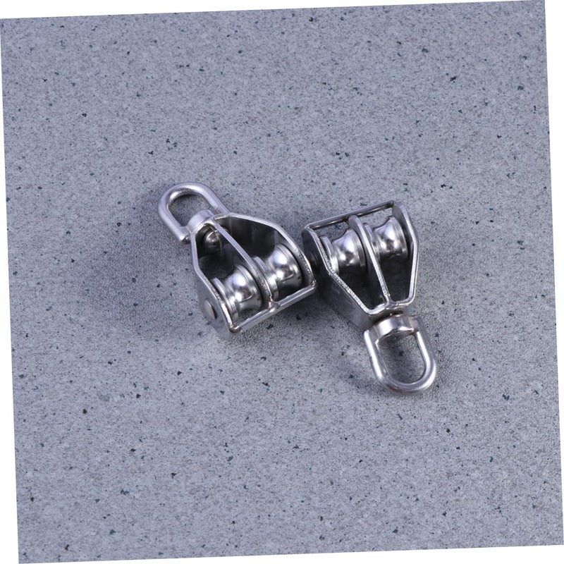 Dual Wheel Stainless Steel Pulley 35kg Capacity High Reliability Multi Field Use - Image 4