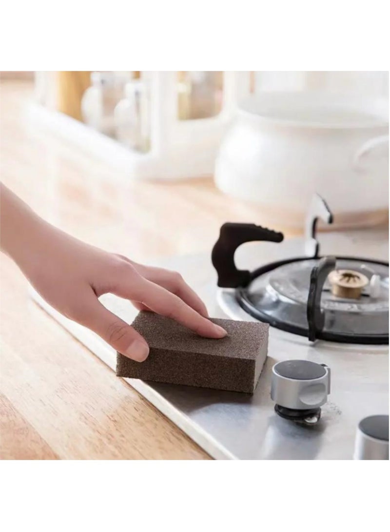 Mmmon 6-Pack Emery Magic Sponge Cleaning Pad Set, Rust Removal Scrubbers, for Kitchen Cleaning Pots and Pans, Bathroom, Toilet, Floor, and Outdoor Cleaning - Image 5