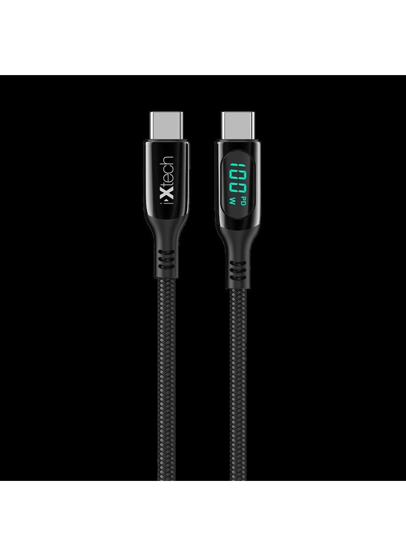 Type-C To Type-C 1m Charging Cable with Digital Charging Indicator IX-UC016 - pzsku/ZDF940098F1FE3E1B464CZ/45/_/1727881752/be5d7e53-a523-4bcb-afb7-a486ec8a501d