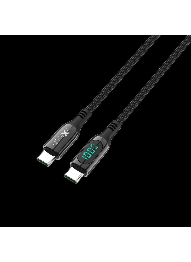 Type-C To Type-C 1m Charging Cable with Digital Charging Indicator IX-UC016 - pzsku/ZDF940098F1FE3E1B464CZ/45/_/1727881891/adb11c7e-3a9e-4f5d-b0c1-745ae6cd02a2