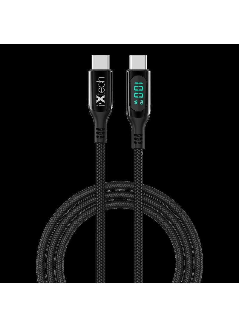 Type-C To Type-C 1m Charging Cable with Digital Charging Indicator IX-UC016 - pzsku/ZDF940098F1FE3E1B464CZ/45/_/1728062641/c85ca318-2093-476f-adce-5608fbc39a80