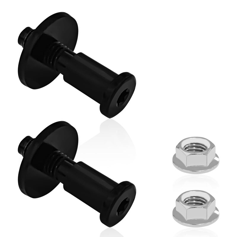UZZH 38427 Tailgate Latch Striker Bolt Door Lock Striker Bolts with Nuts Replacement Parts 11570162 Compatible with Chevy Chevrolet Avalanche Silverado 1500 2500 3500 GMC Sierra Cadillac 2PCS