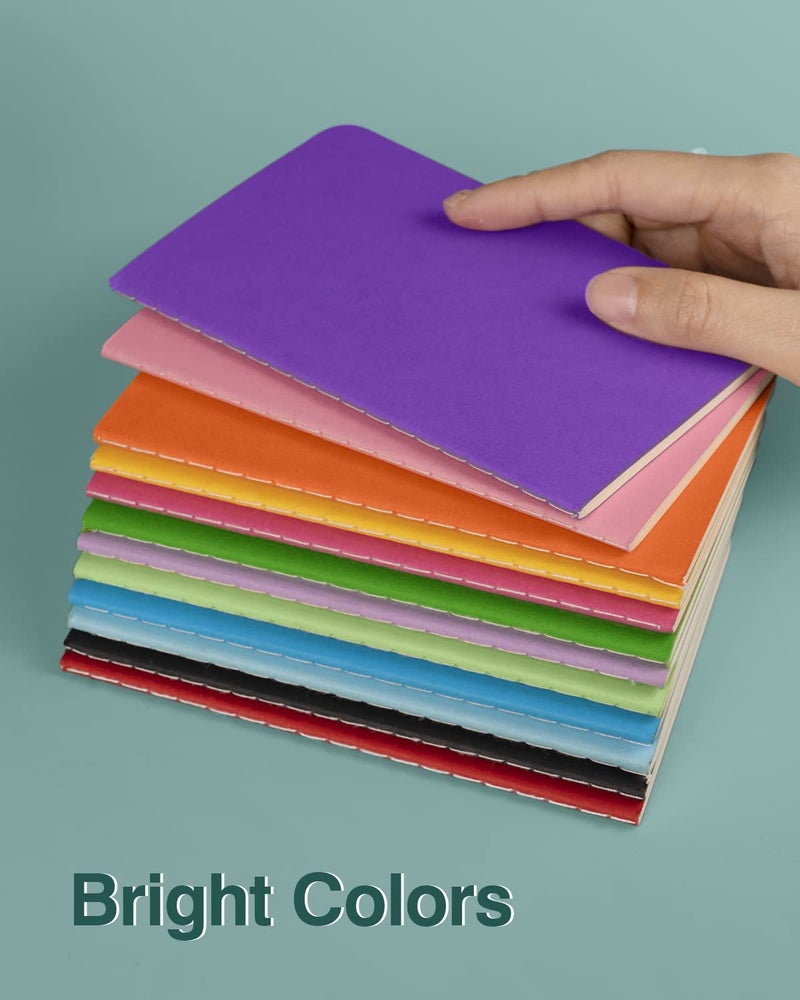 Lzerking Small Lined Notebooks Bulk 36 Pack Mini Pocket Notepads Journal Set-12 Bright Colors, 3.5 x 5.5 Inches, 30 Sheets/60 Pages, Can Be Used as Conference and Party Giveaways - Image 3