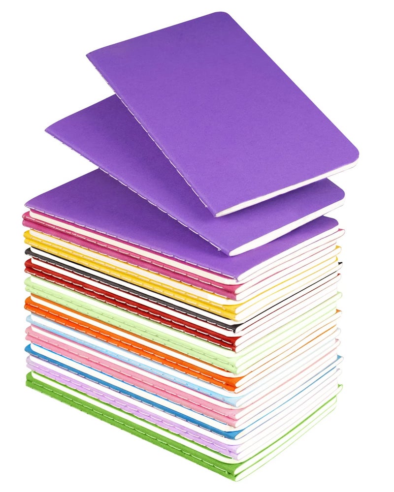 Lzerking Small Lined Notebooks Bulk 36 Pack Mini Pocket Notepads Journal Set-12 Bright Colors, 3.5 x 5.5 Inches, 30 Sheets/60 Pages, Can Be Used as Conference and Party Giveaways - Image 1