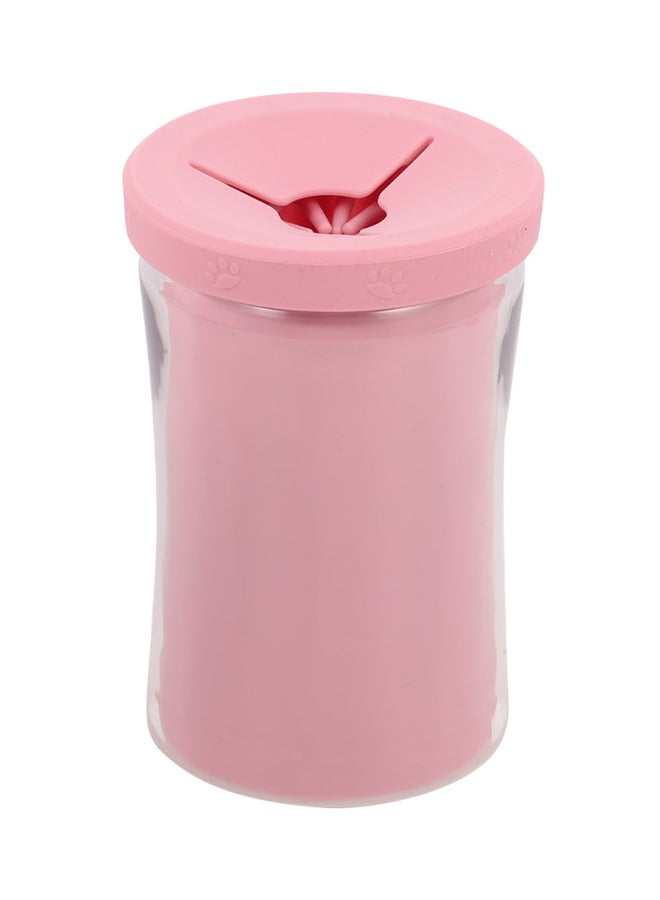 Portable Dog Paw Washer Feet Cleaner Pink 0.376kg