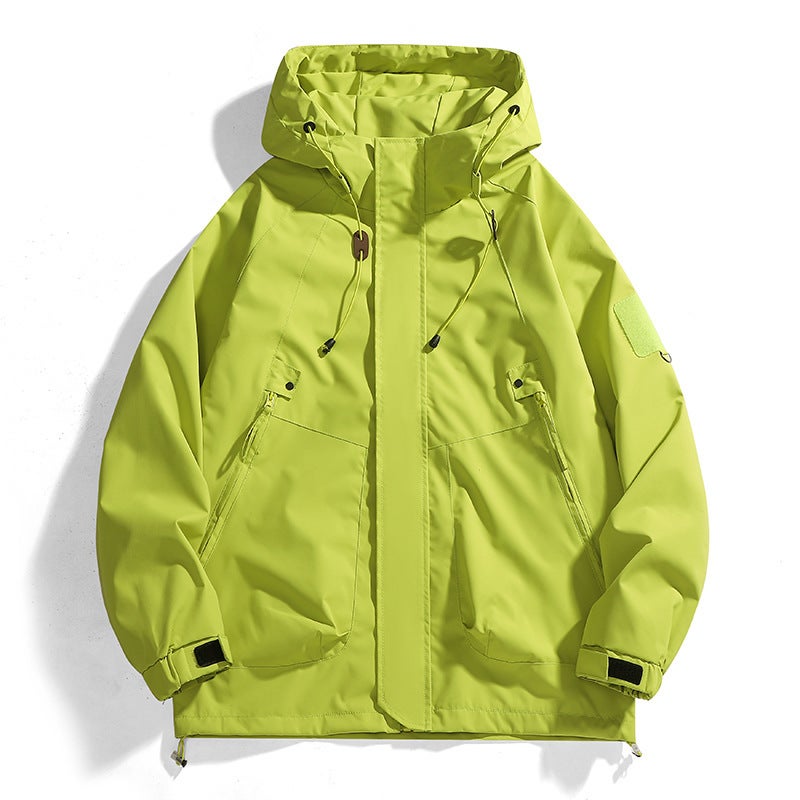 J90 new spring and autumn assault clothing outdoor waterproof autumn coat mens jacket mens functional style work Burnt orange - Image 3