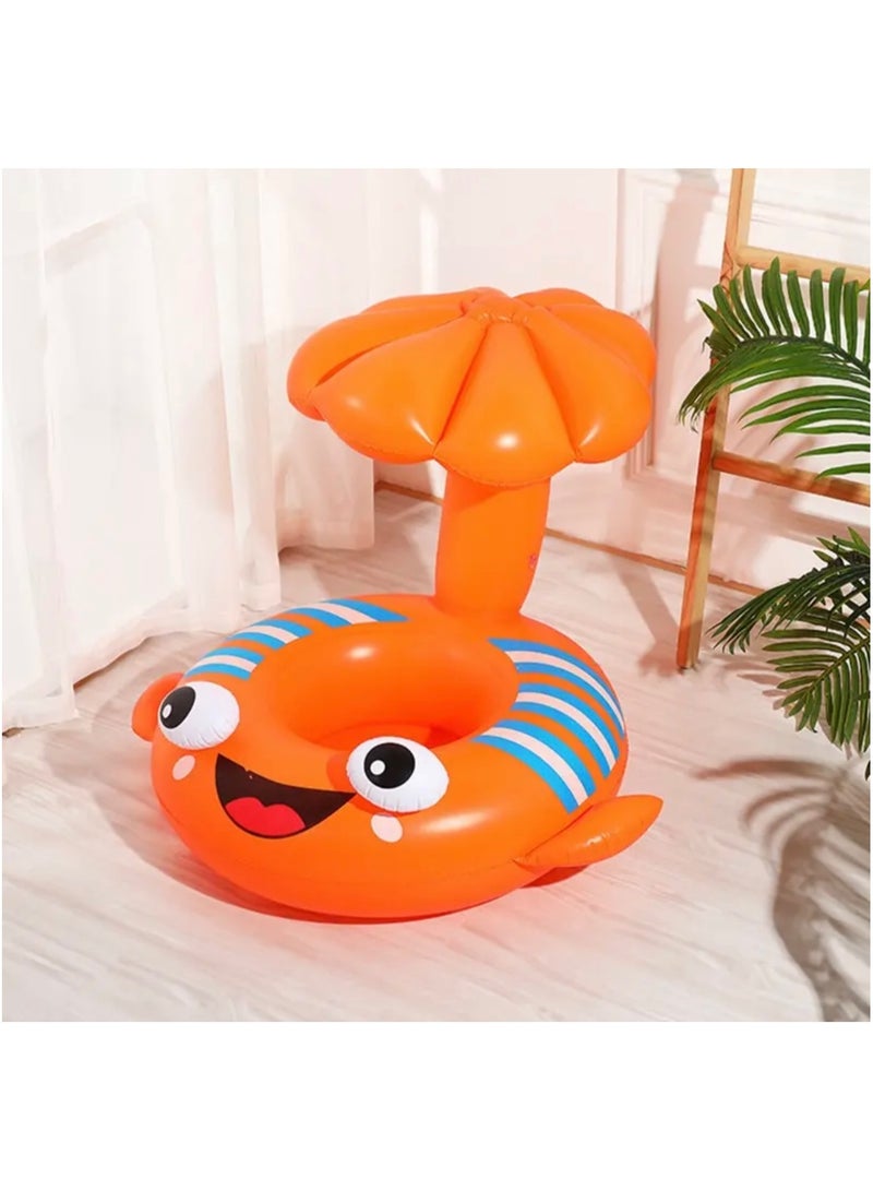 Just Quality Children'S Inflatable Baby Swimming float Swimming Circle Cartoon Fish Shaped Durable And Lightweight Water Park Swimming Float Circular Float - Image 1