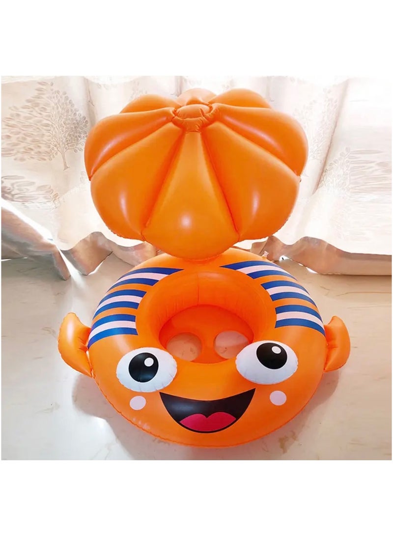 Just Quality Children'S Inflatable Baby Swimming float Swimming Circle Cartoon Fish Shaped Durable And Lightweight Water Park Swimming Float Circular Float - Image 2