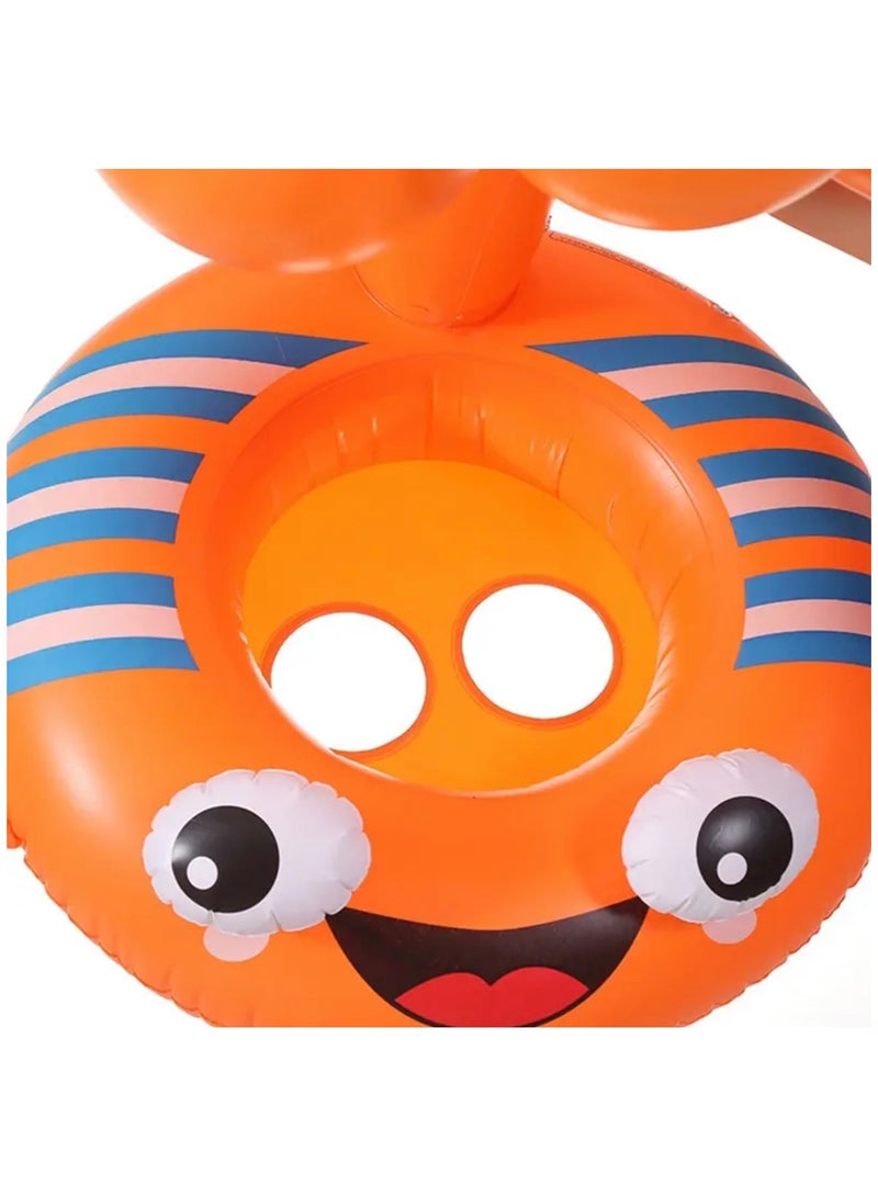 Just Quality Children'S Inflatable Baby Swimming float Swimming Circle Cartoon Fish Shaped Durable And Lightweight Water Park Swimming Float Circular Float - Image 3