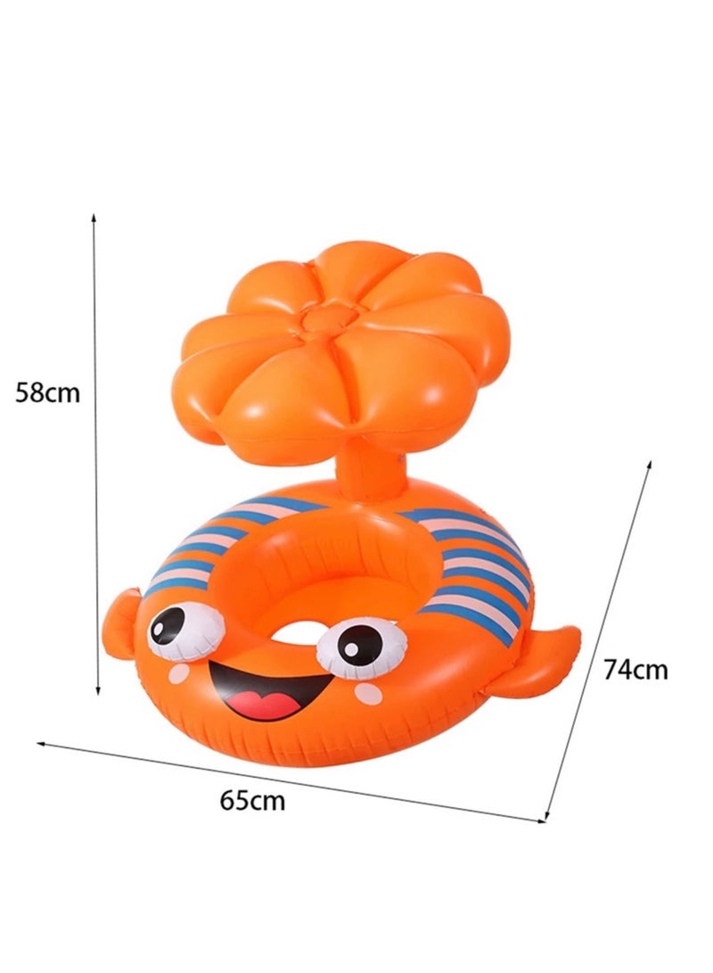 Just Quality Children'S Inflatable Baby Swimming float Swimming Circle Cartoon Fish Shaped Durable And Lightweight Water Park Swimming Float Circular Float - Image 4