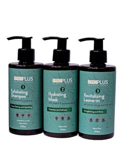 Pro Plus Professional Detox Scalp Exfoliation Kit 3 Steps 250ml  - Image 1