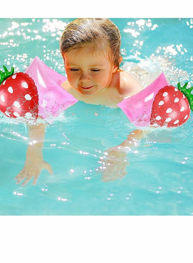 Excefore 2 Pair Swimming Armbands Inflatable Water Wings for Kids Sleeves Float Arm Bands Pool Beach Activitie - Image 3