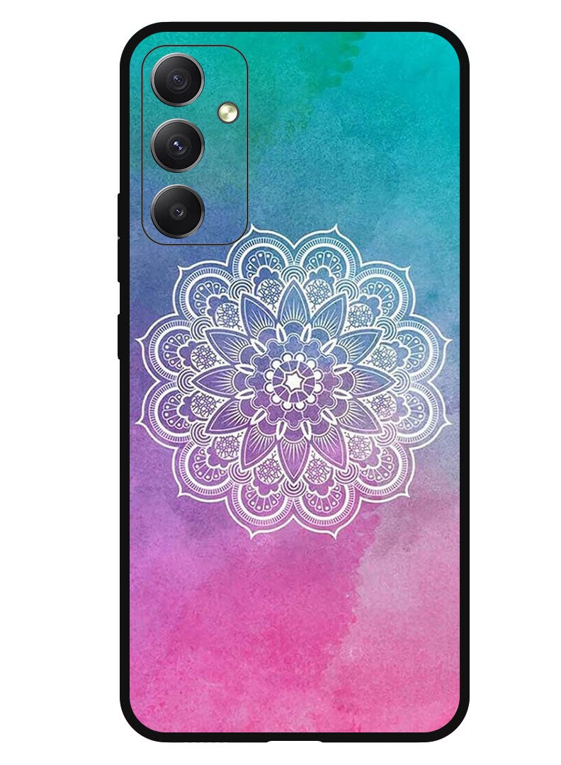 Theodor Protective Case Anti Scratch Shock Proof Bumper Cover For Samsung Galaxy F14 Flower At Center - Image 1