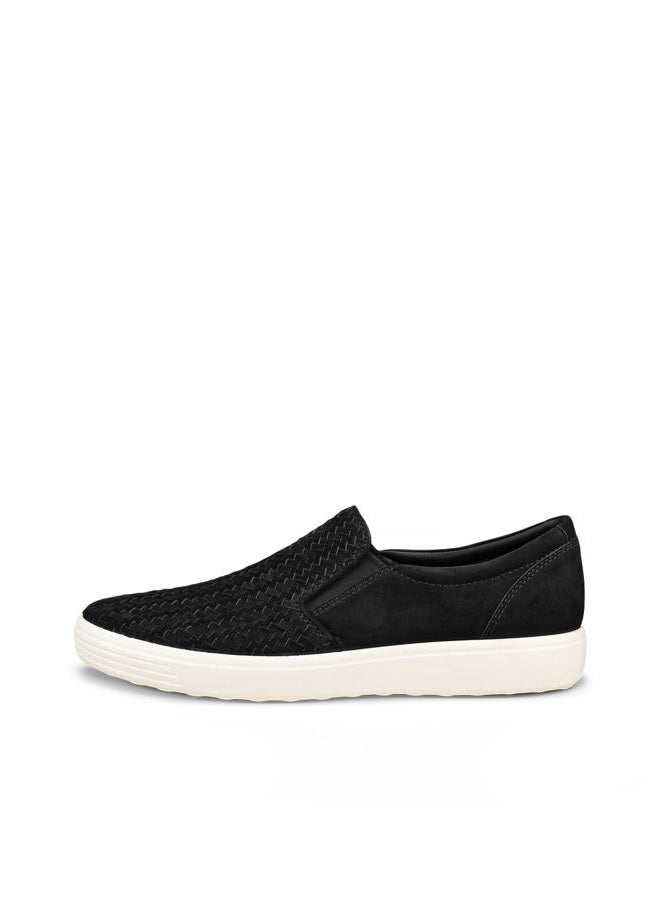 ECCO Men's Soft 7 Woven Slip-On Sneaker, Black, 9-9.5 - Image 2