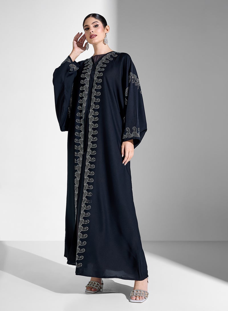 Khizana Embellished Abaya With Sheila - Image 1