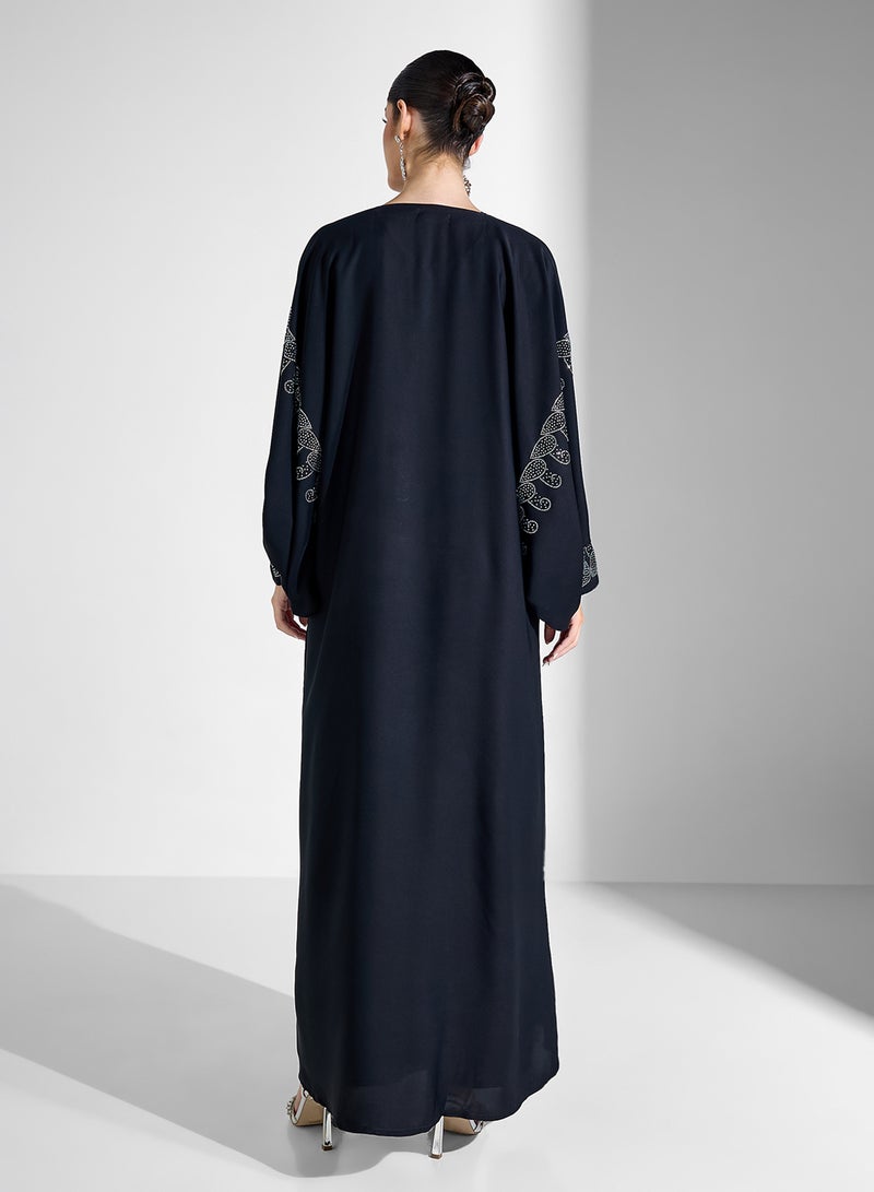 Khizana Embellished Abaya With Sheila - Image 2