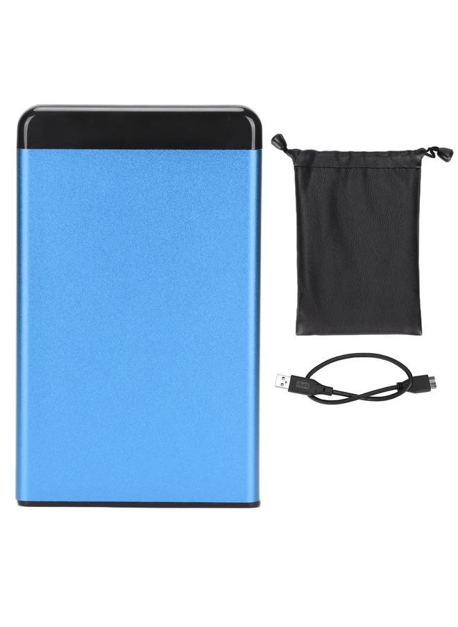 Thoraya Z19 Aluminum Alloy Hard Drive Mobile Hard Drive Mechanical Hard Drive 2.5 Inch USB3.0 External Hard Drive Portable External Hard Drive Blue 80GB  - Image 1