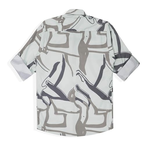 CAVIO Boys Cotton Blend Full Sleeves Printed Casual Shirt LightGreen - Image 3
