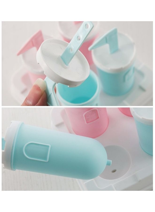 NIBEMINENT 4-Piece Silicone Popsicle Mold Multicolour - Image 3