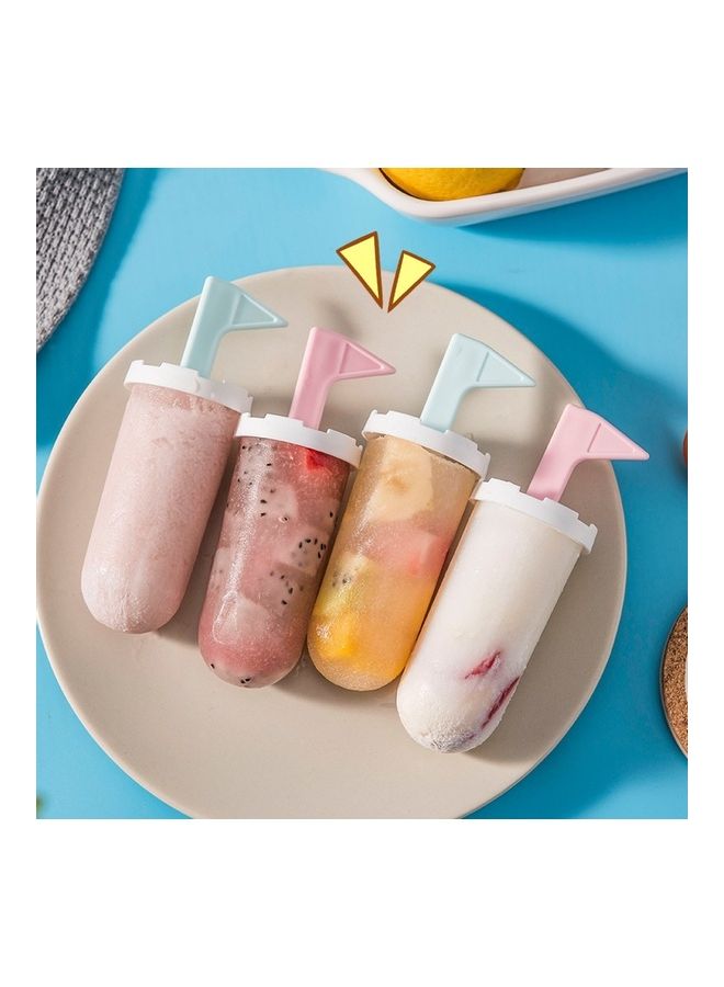 NIBEMINENT 4-Piece Silicone Popsicle Mold Multicolour - Image 4
