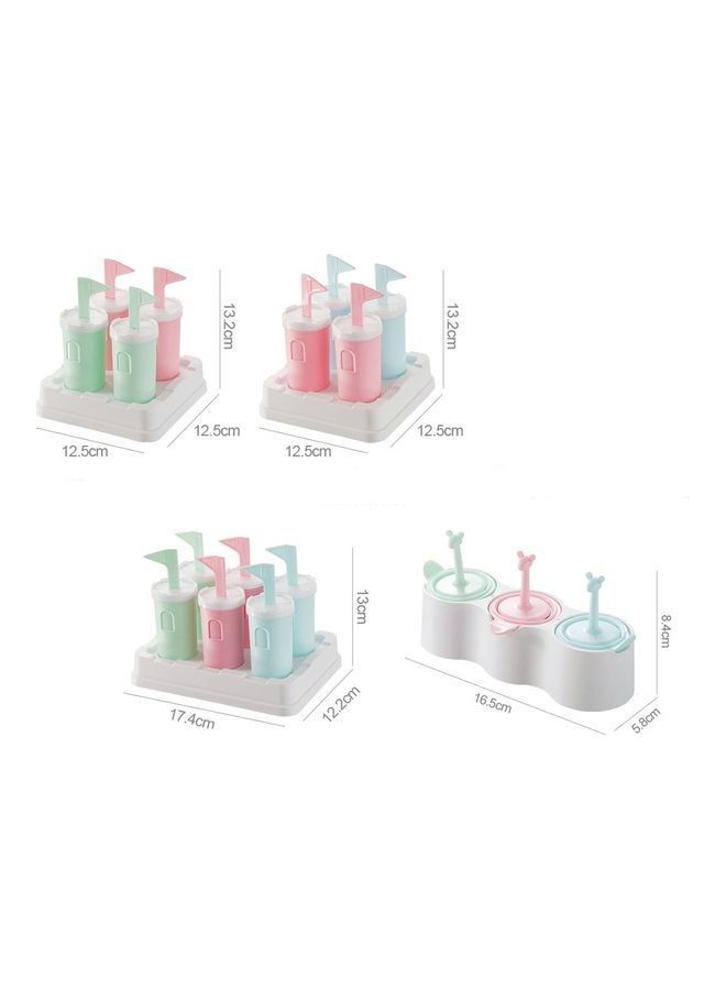 NIBEMINENT 4-Piece Silicone Popsicle Mold Multicolour - Image 5