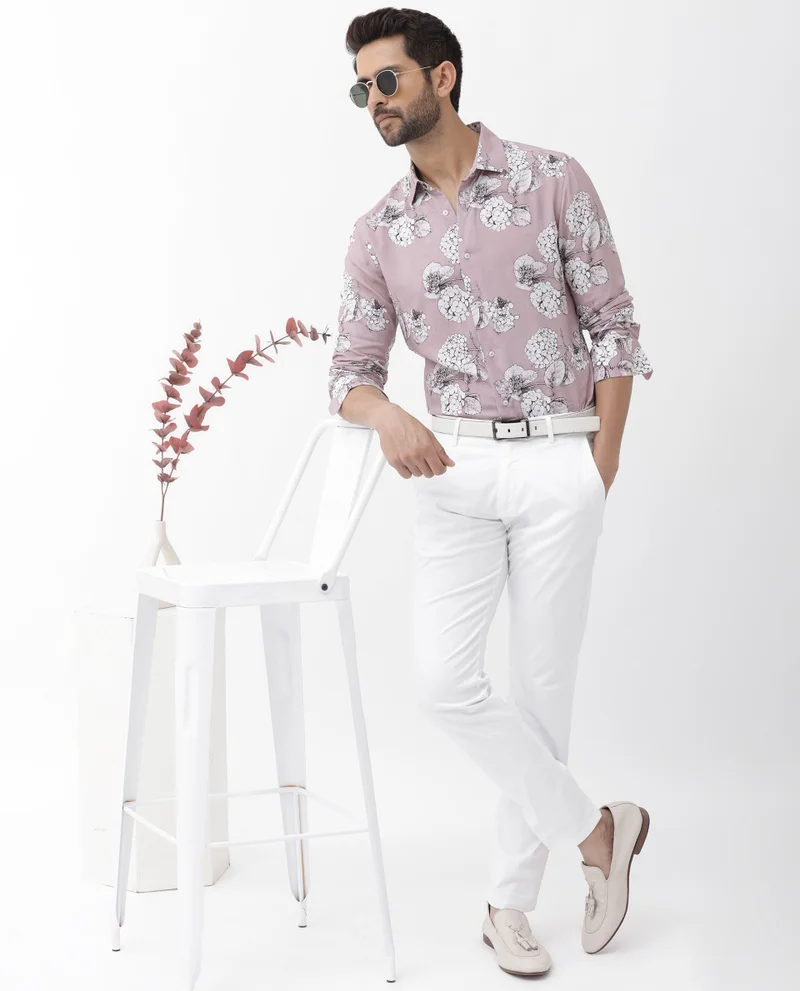 Rare Rabbit Men's Floral Print Shirt