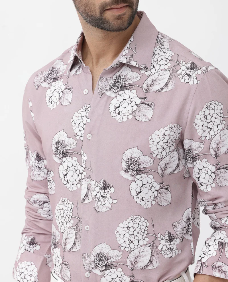 Rare Rabbit Men's Floral Print Shirt