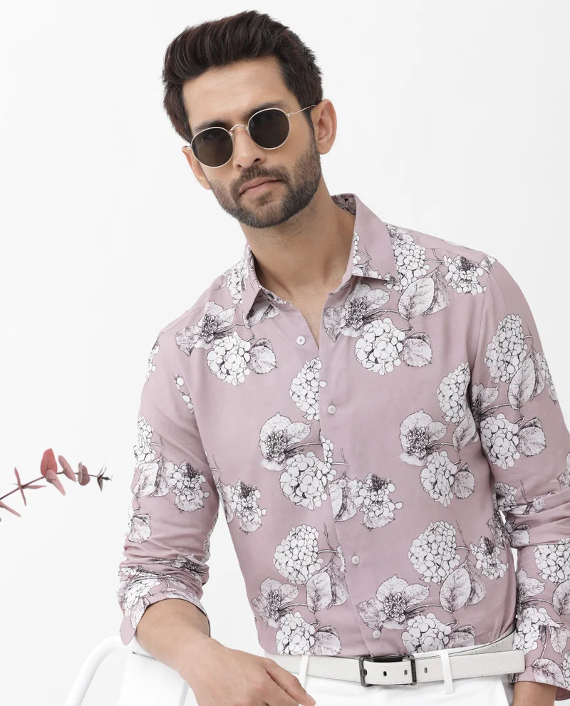 Rare Rabbit Men's Floral Print Shirt