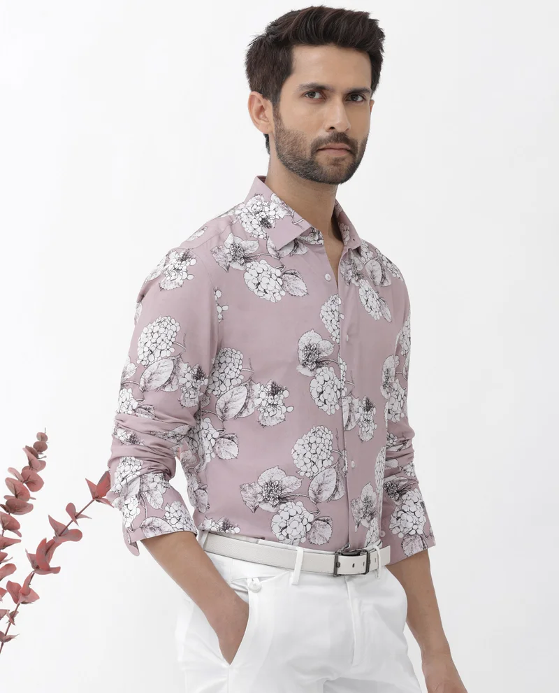 Rare Rabbit Men's Floral Print Shirt