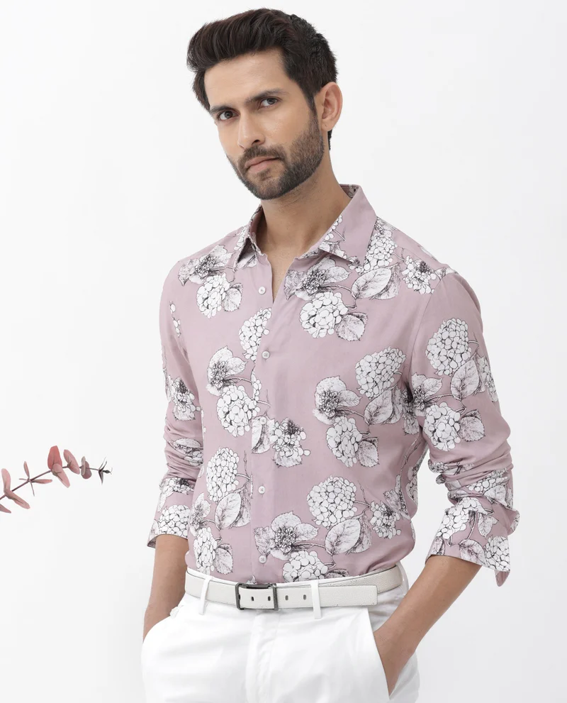 Rare Rabbit Men's Floral Print Shirt