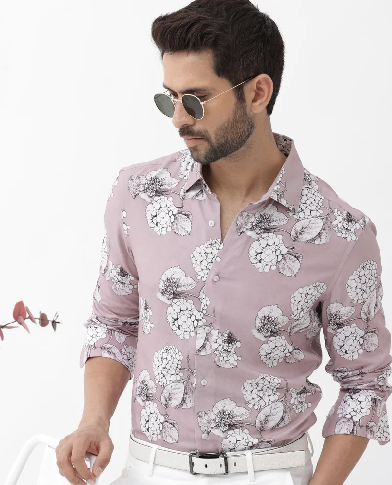 Rare Rabbit Men's Floral Print Shirt