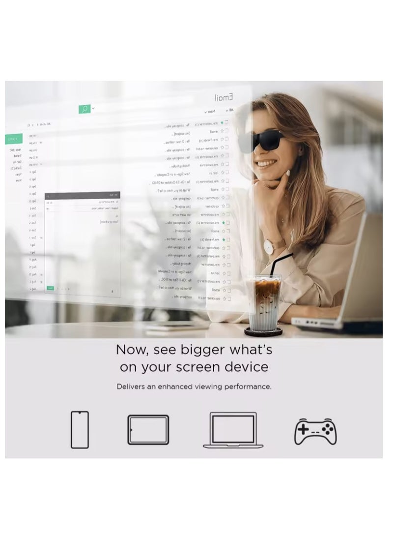 RayNeo RayNeo Air 3s Pro AR/XR Glasses - 201'' 1200 Nits 120Hz HueView 2.0 Video Display Glasses, Smart Gaming Glasses for iPhone 16,15/Android/Mac/Switch 2/PS5/SteamDeck - Next-Gen Personal Theater - Image 4