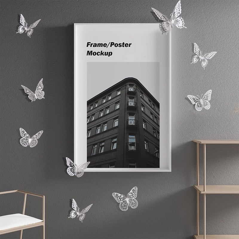 SAOROPEB 3D Butterfly Wall Decor - 48 Pcs  4 Styles  3 Sizes - Removable Stickers for Birthdays & Parties - Image 3