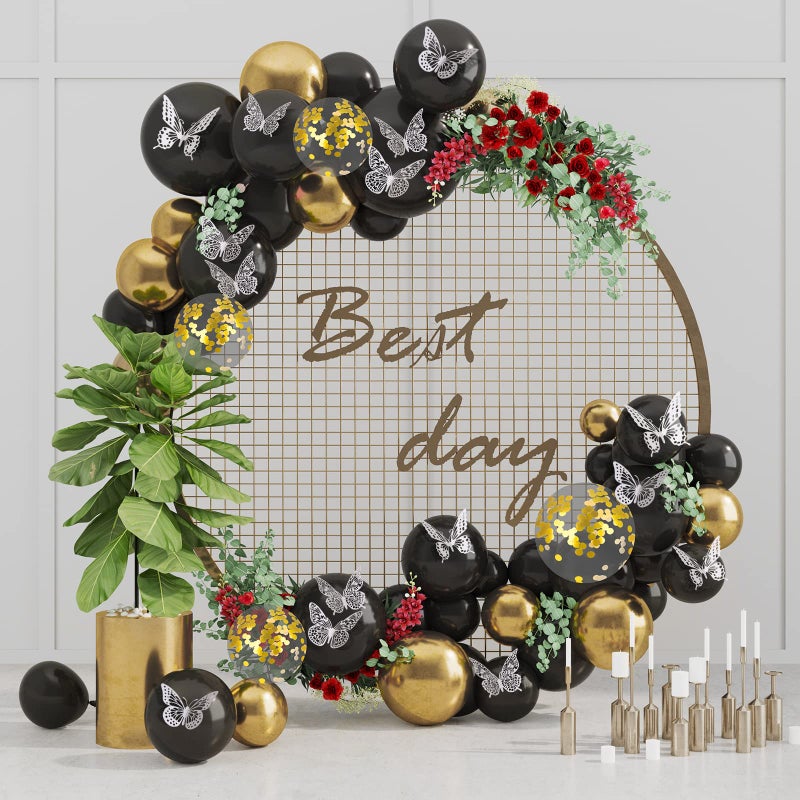 SAOROPEB 3D Butterfly Wall Decor - 48 Pcs  4 Styles  3 Sizes - Removable Stickers for Birthdays & Parties - Image 2