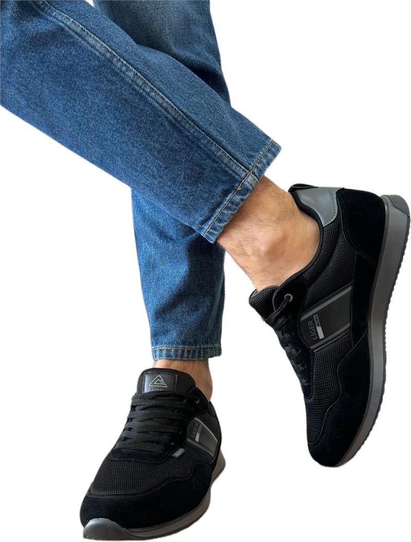 Liger Men's Casual Sneaker Sports Shoes Black - Smoke  - Image 5