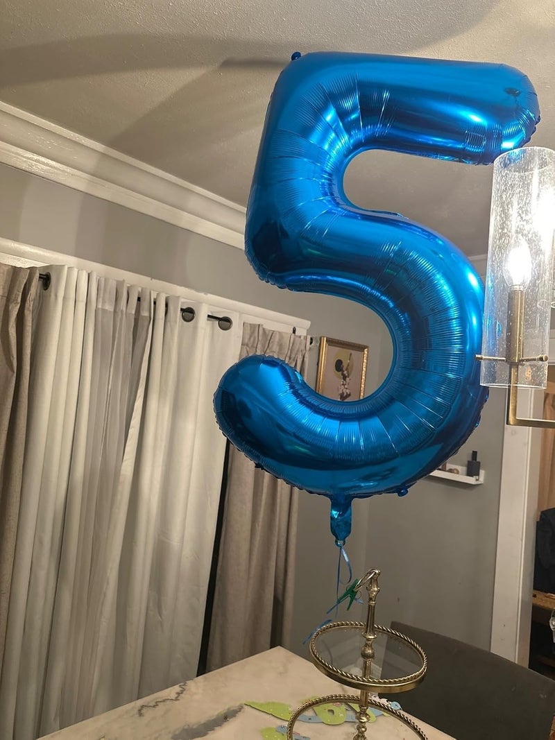 Mluchee Number 3 Balloons 40 Inch Navy Blue Numbers Balloon for Three Year Old Birthday Decor, 3rd 13 30 31 Birthday Party Supplier - Image 4